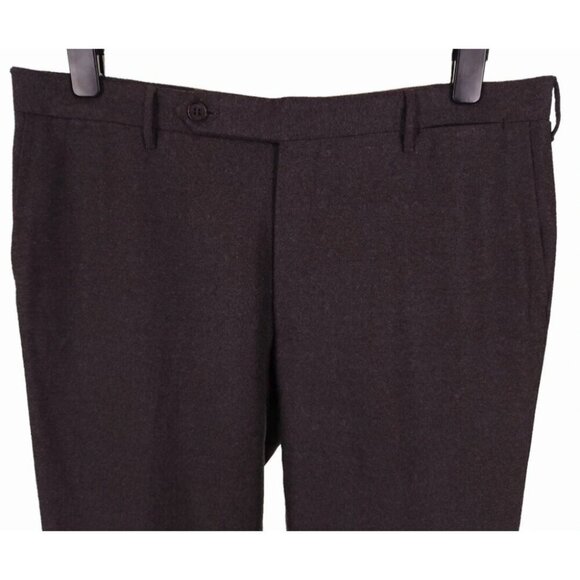 Vassi Couture Handmade Loro Piana Sweet Felt Wool Pants 36 L Sartorial $850 - Picture 3 of 8